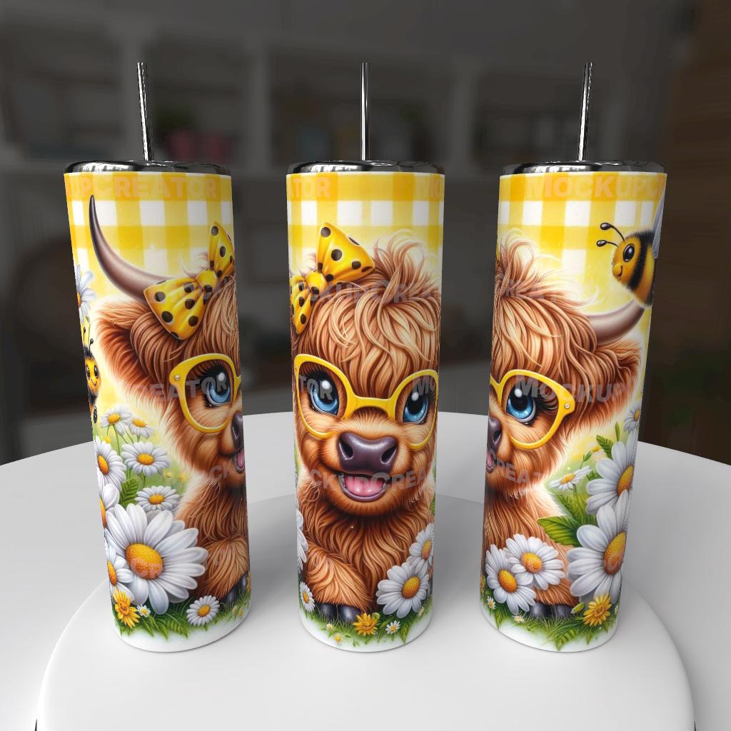 🐝 Buzzin’ Beauty – 20oz Tumbler 🌼💛