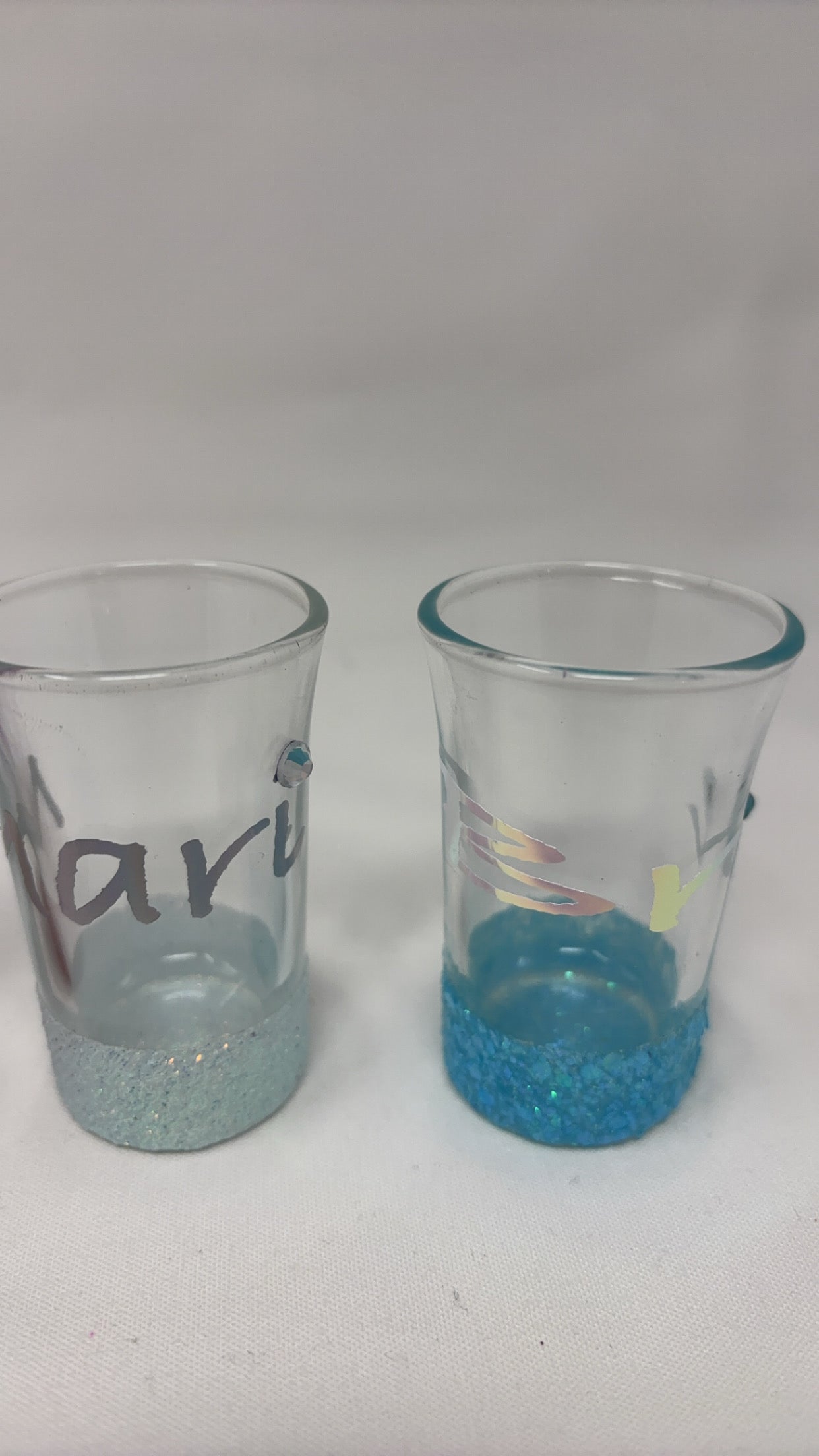 Custom Bling Glitter Shot Glasses