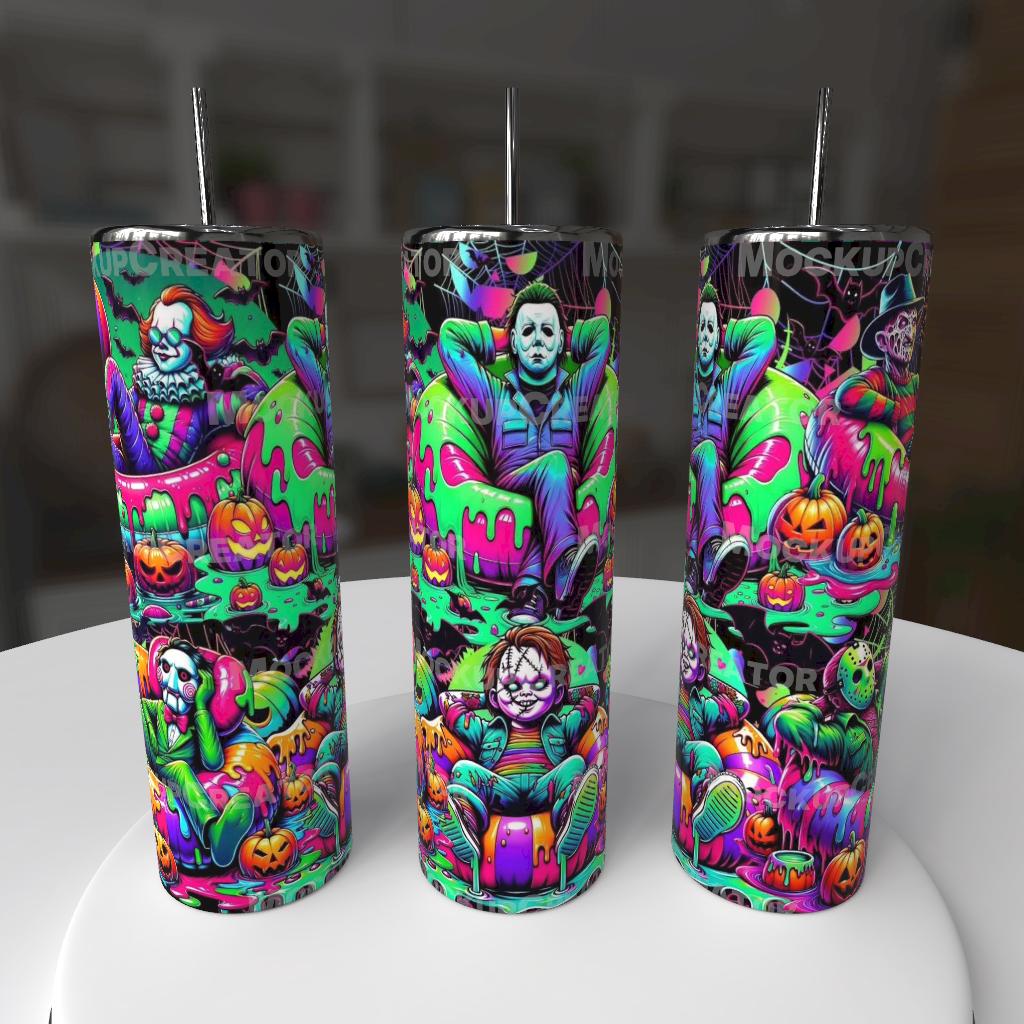 π Slasher Squad Chill β 20oz Horror Tumbler π