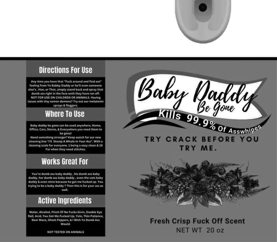 Baby Daddy Be Gone tumbler -20 oz.