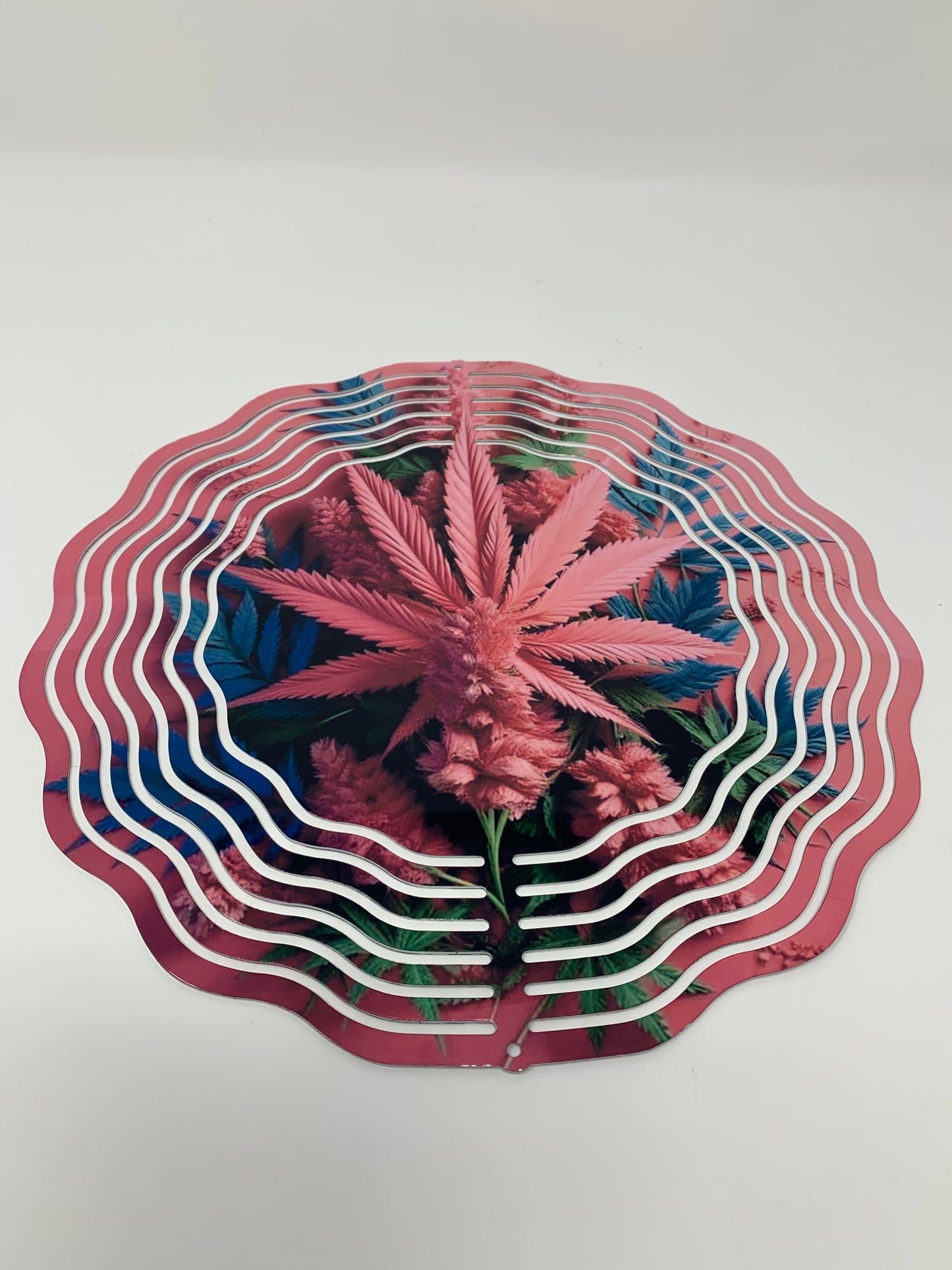 “Pink Girl” cannabis 3D Wind Spinner