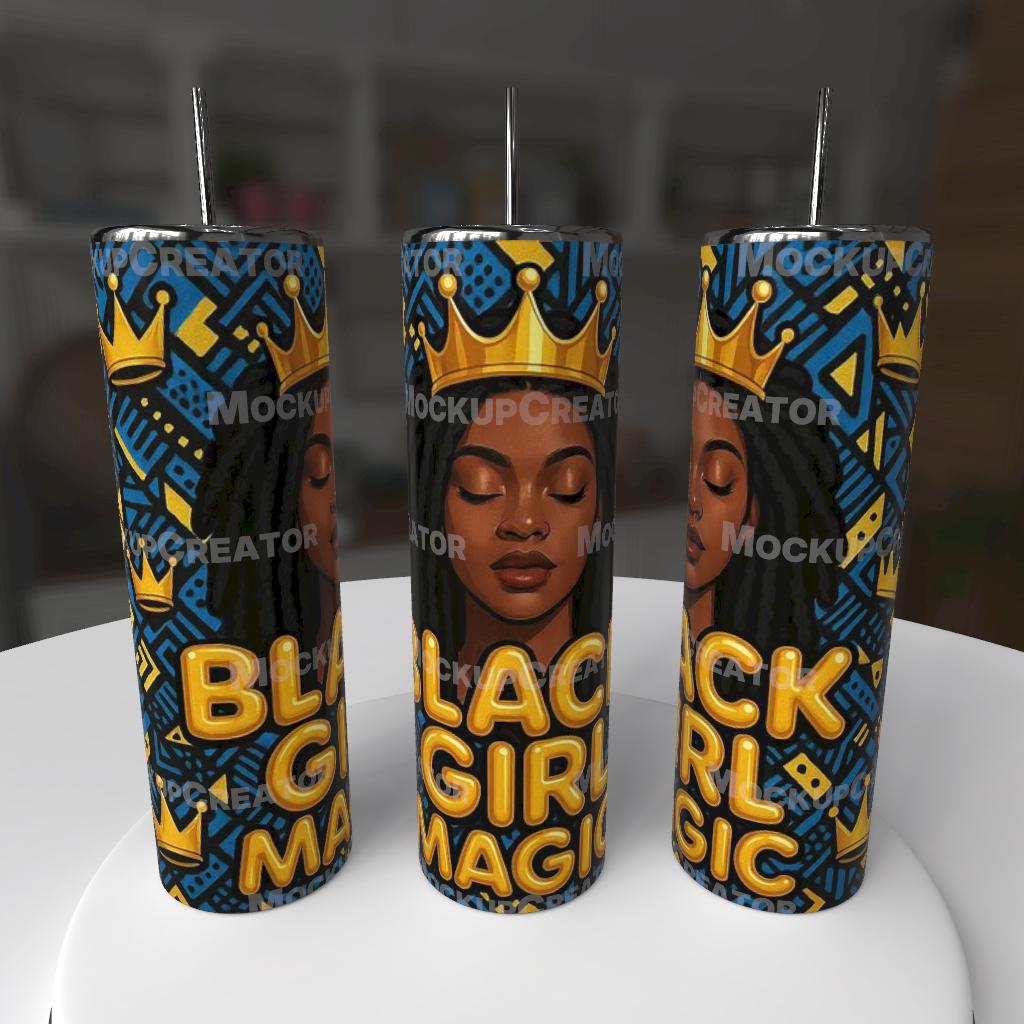 ✨ Black Girl Magic – 20oz Tumbler ✨