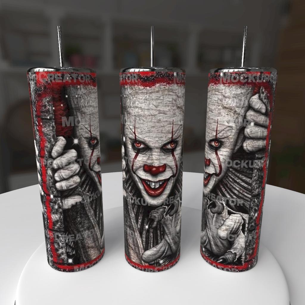 🤡 Come Play – 20oz Horror Clown Tumbler🤡