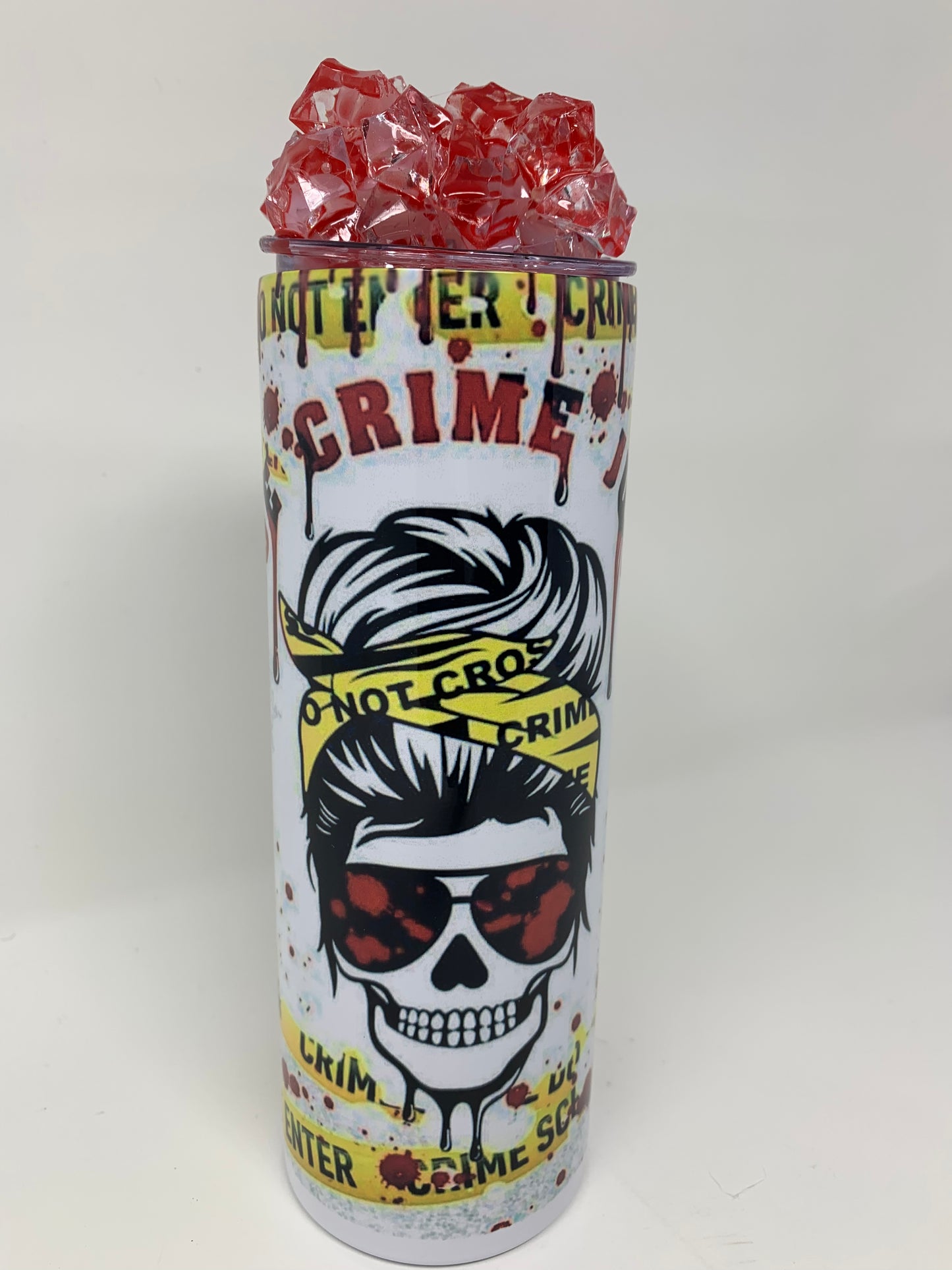 “True Crime Junkie" 20oz. Tumbler with 3D Ice Lid