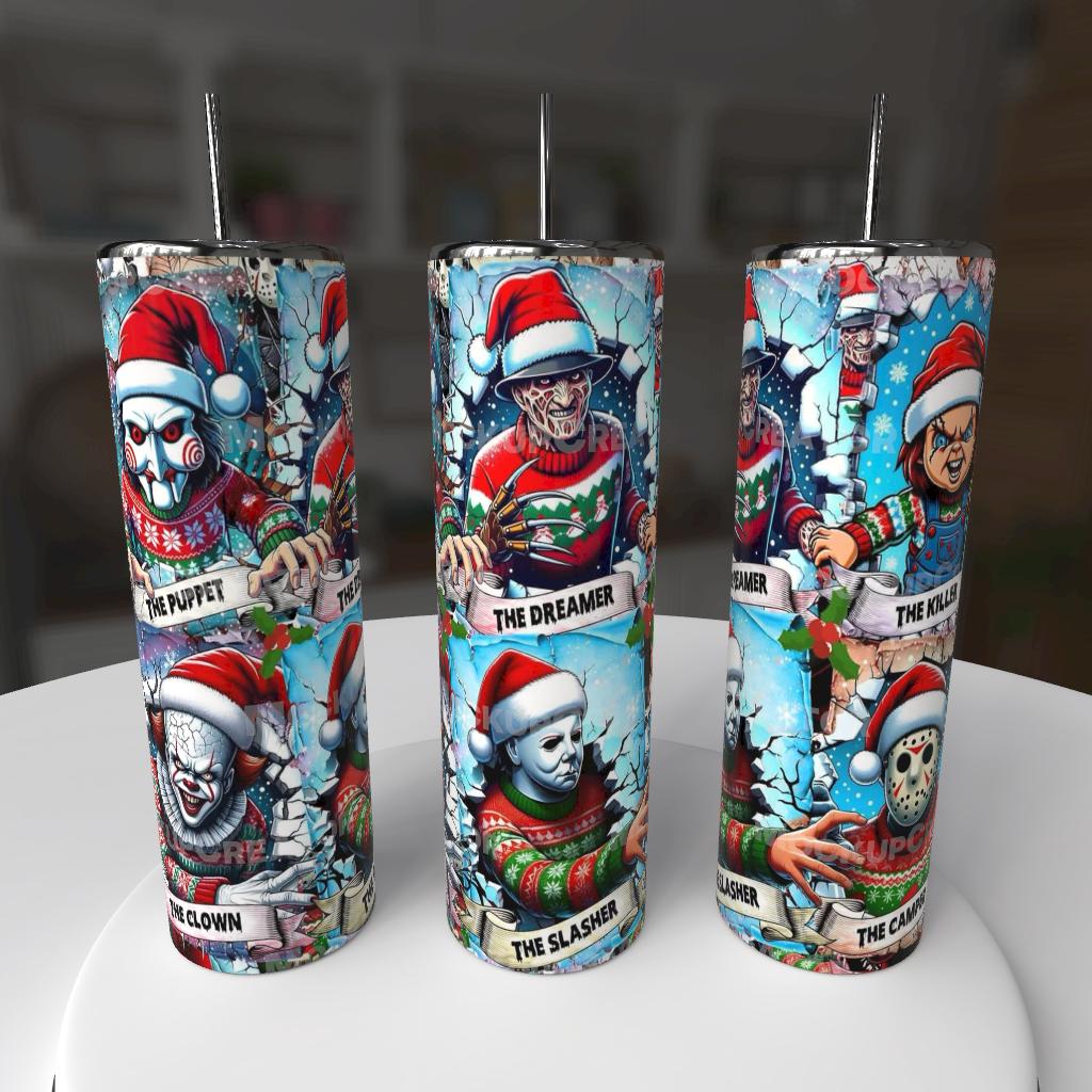 🎅 Killer Christmas – 20oz Tumbler 🔪🎁