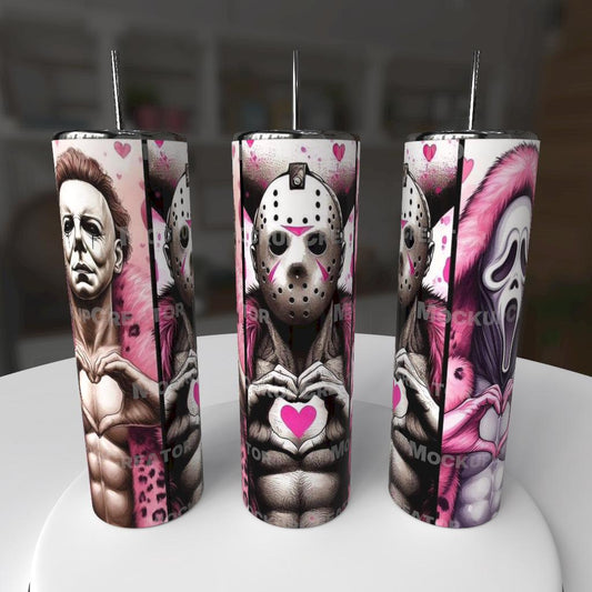 💘 Killer Love – 20oz Horror Valentine Tumbler 💘
