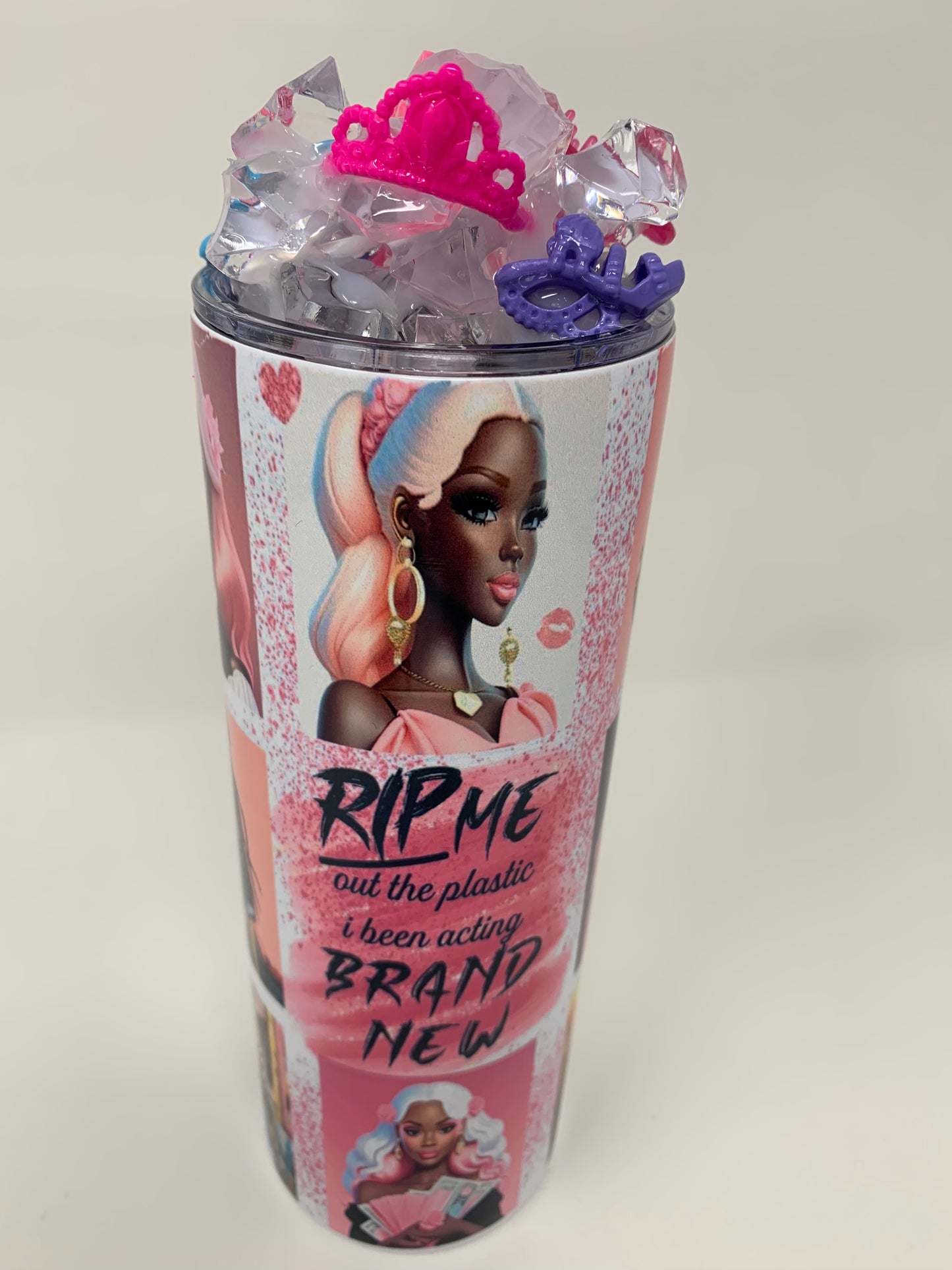 Rip me out the Plastic Barbie tumbler