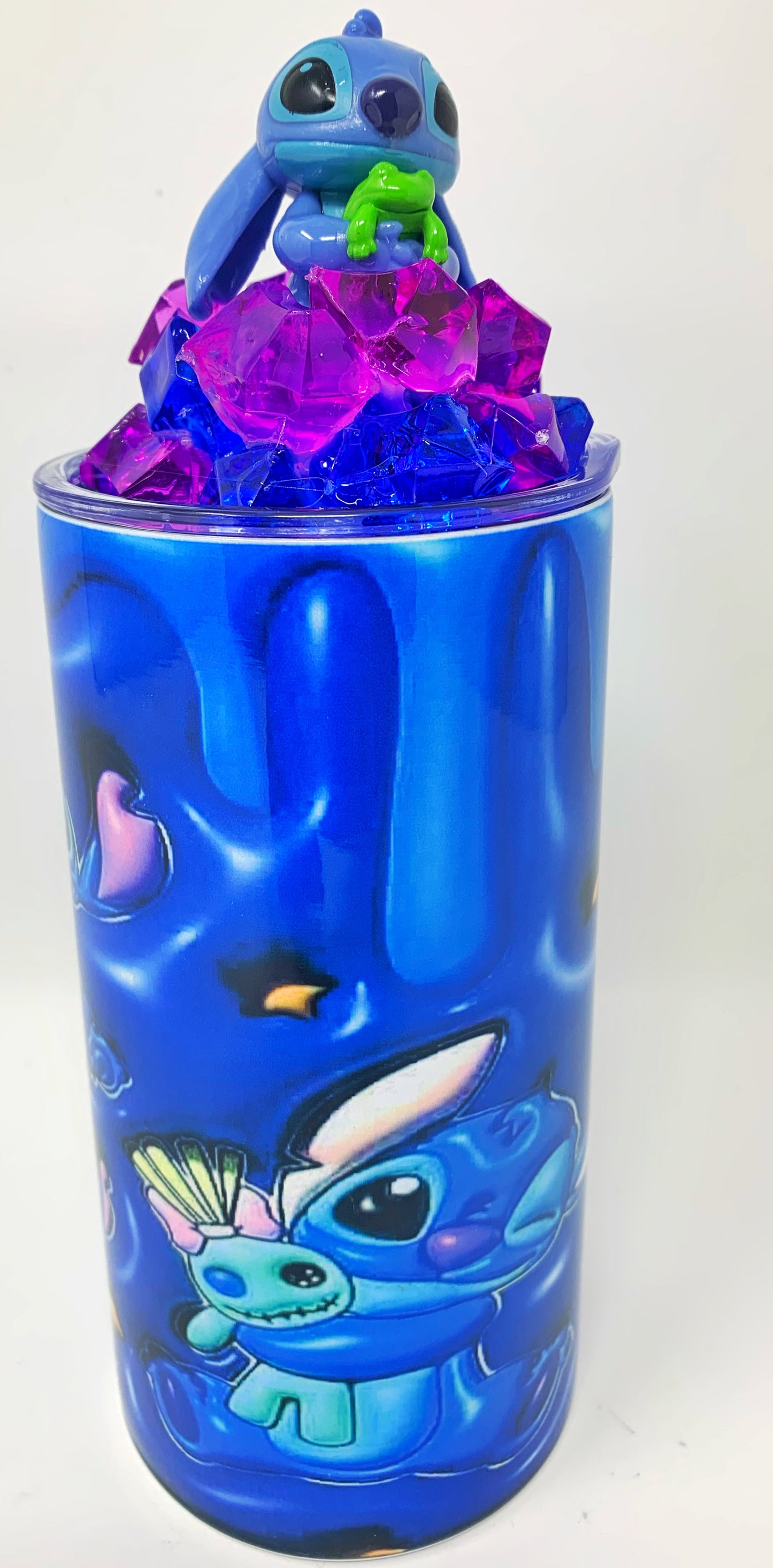 “Stitch 3D ”tumbler  w/3D Ice  Lid- 12oz.