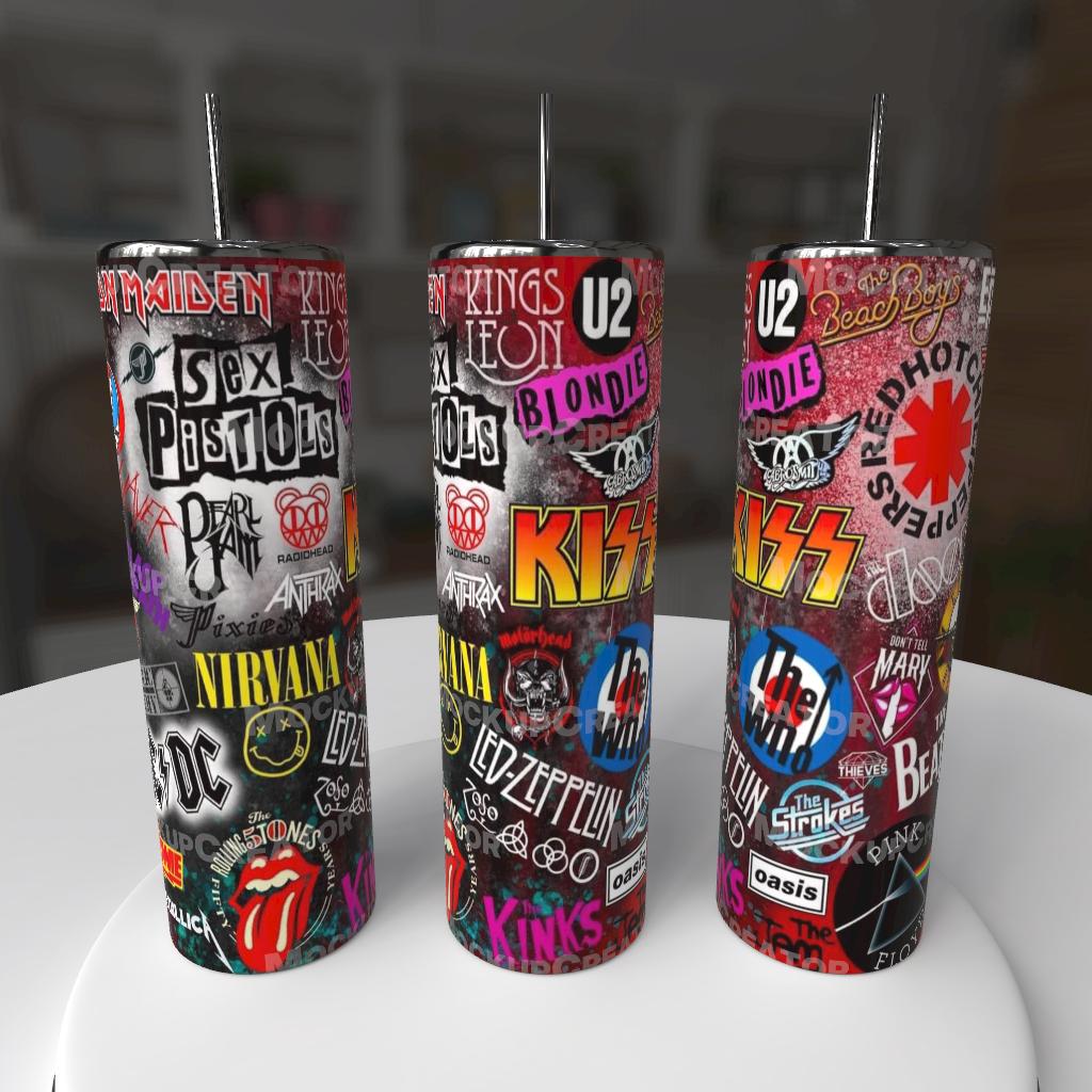 🎸 Rock Legends Collage – 20oz Tumbler 🤘🔥￼