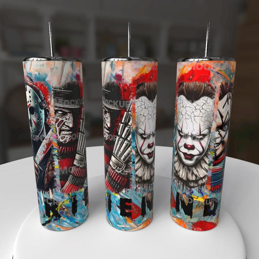 🩸 Horror Friends – 20oz Slasher Tumbler 🩸