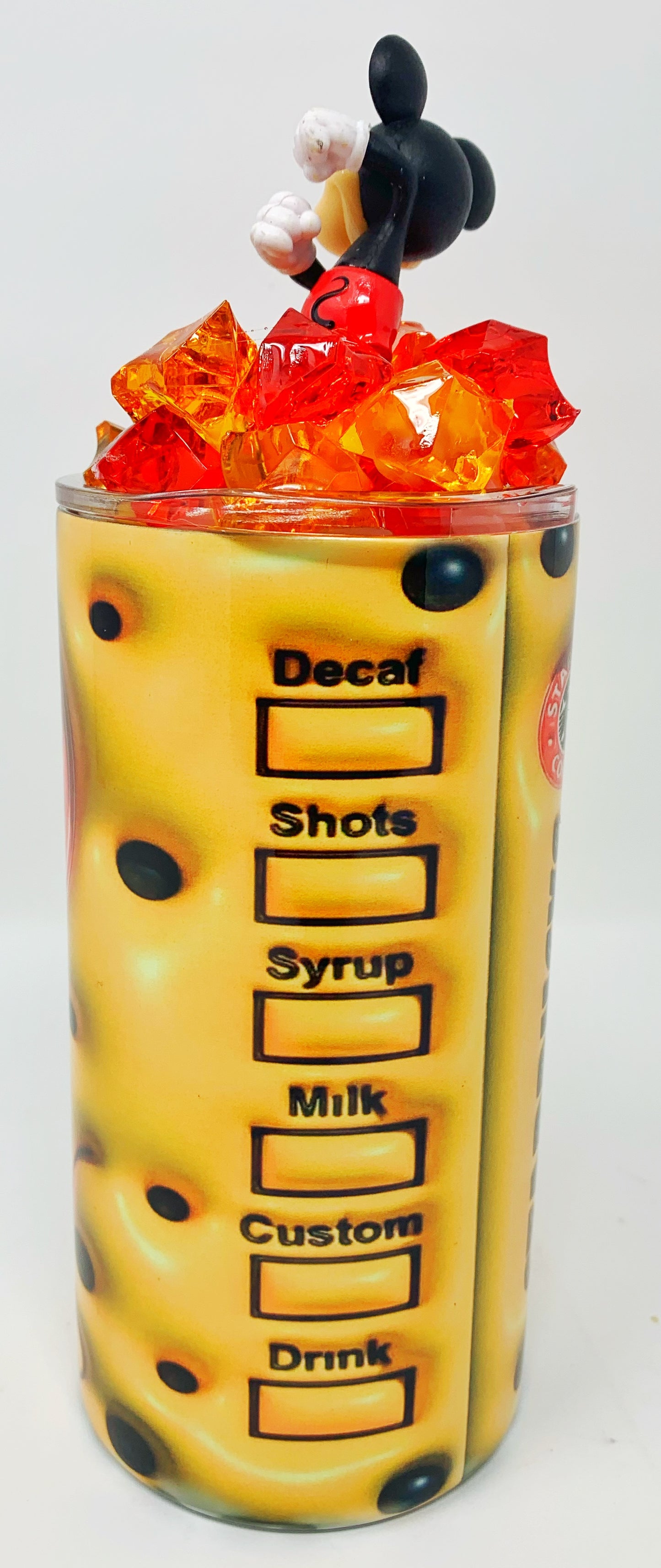 “Mickey Mouse 3D ”tumbler  w/3D Ice  Lid- 12oz.