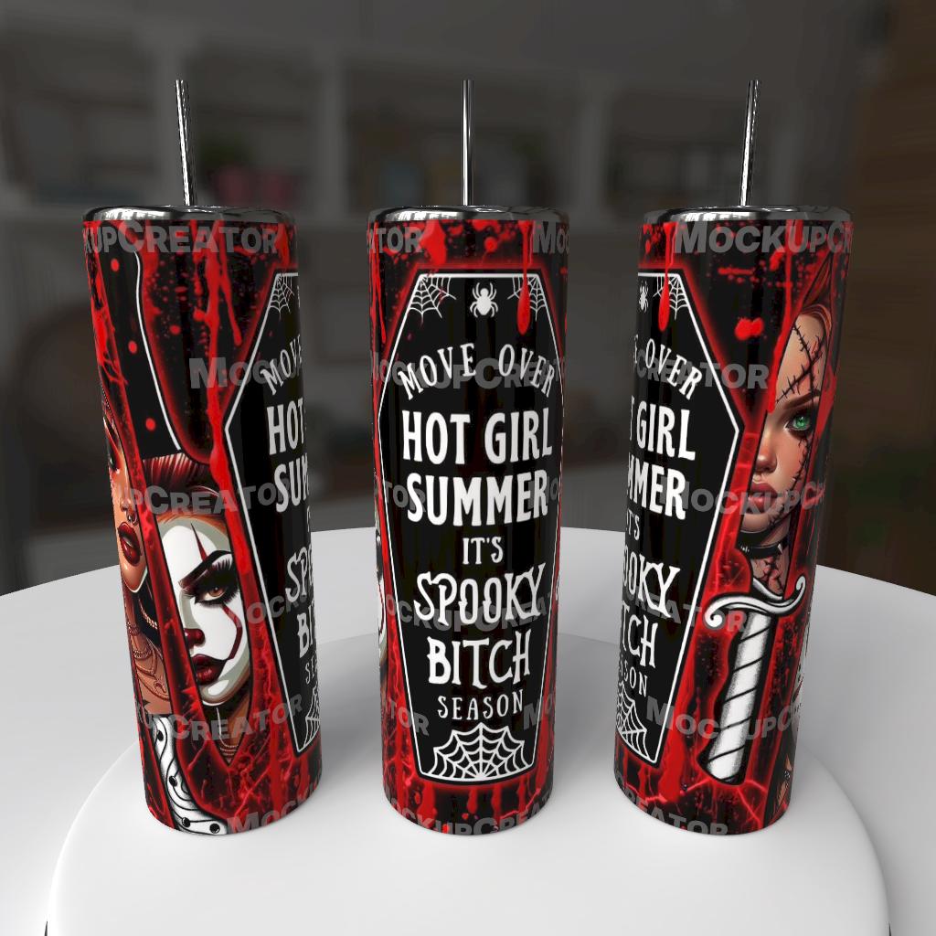 🖤 Spooky Season Baddie – 20oz Tumbler 💀