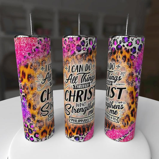 💖 Faith & Fierce – 20oz Tumbler ✨