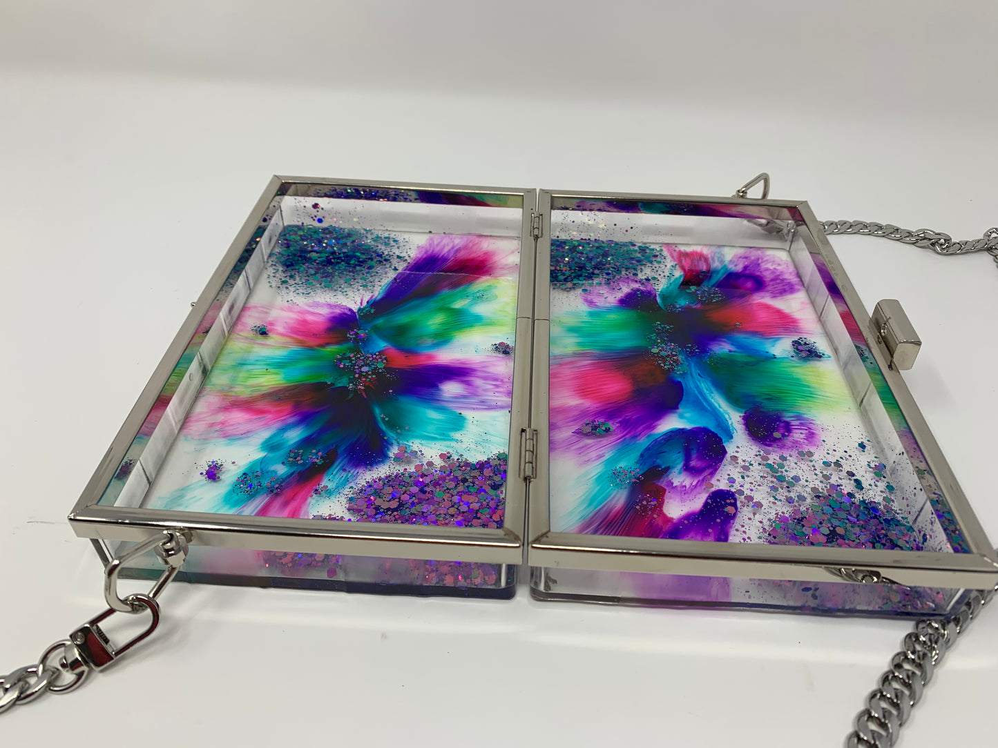 Intergalactic Explosion Resin Clutch Bag