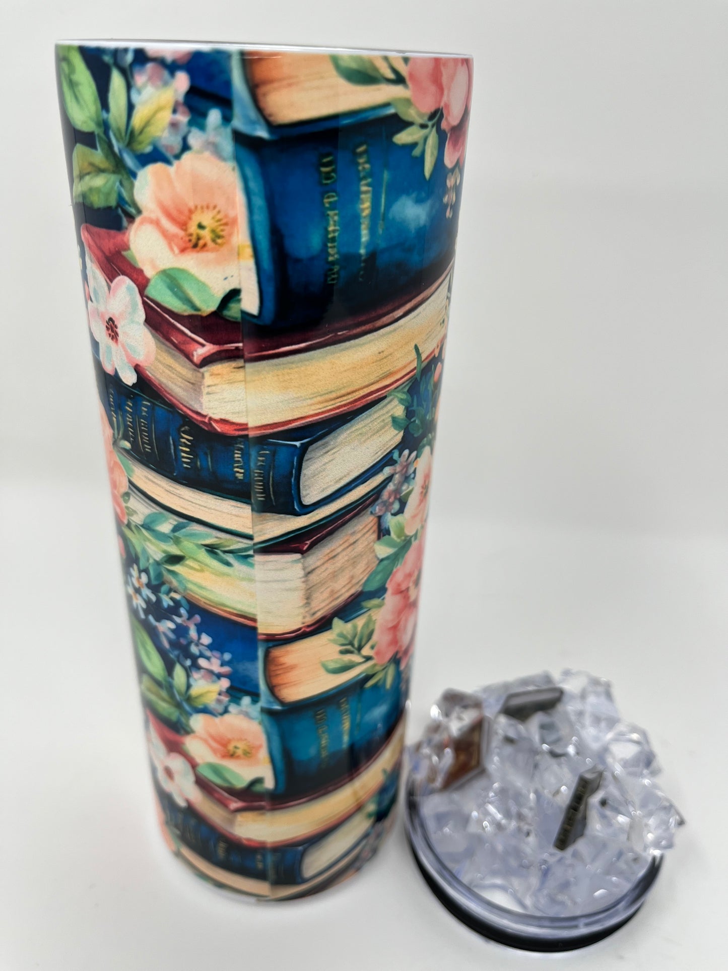 Vintage Bookworm 20oz. Tumbler with 3D ice lid