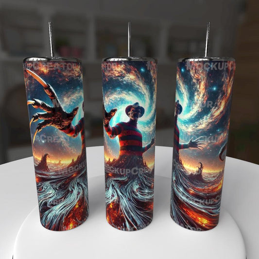 🔥 Dream Slayer – 20oz Freddy Krueger Tumbler 🔥