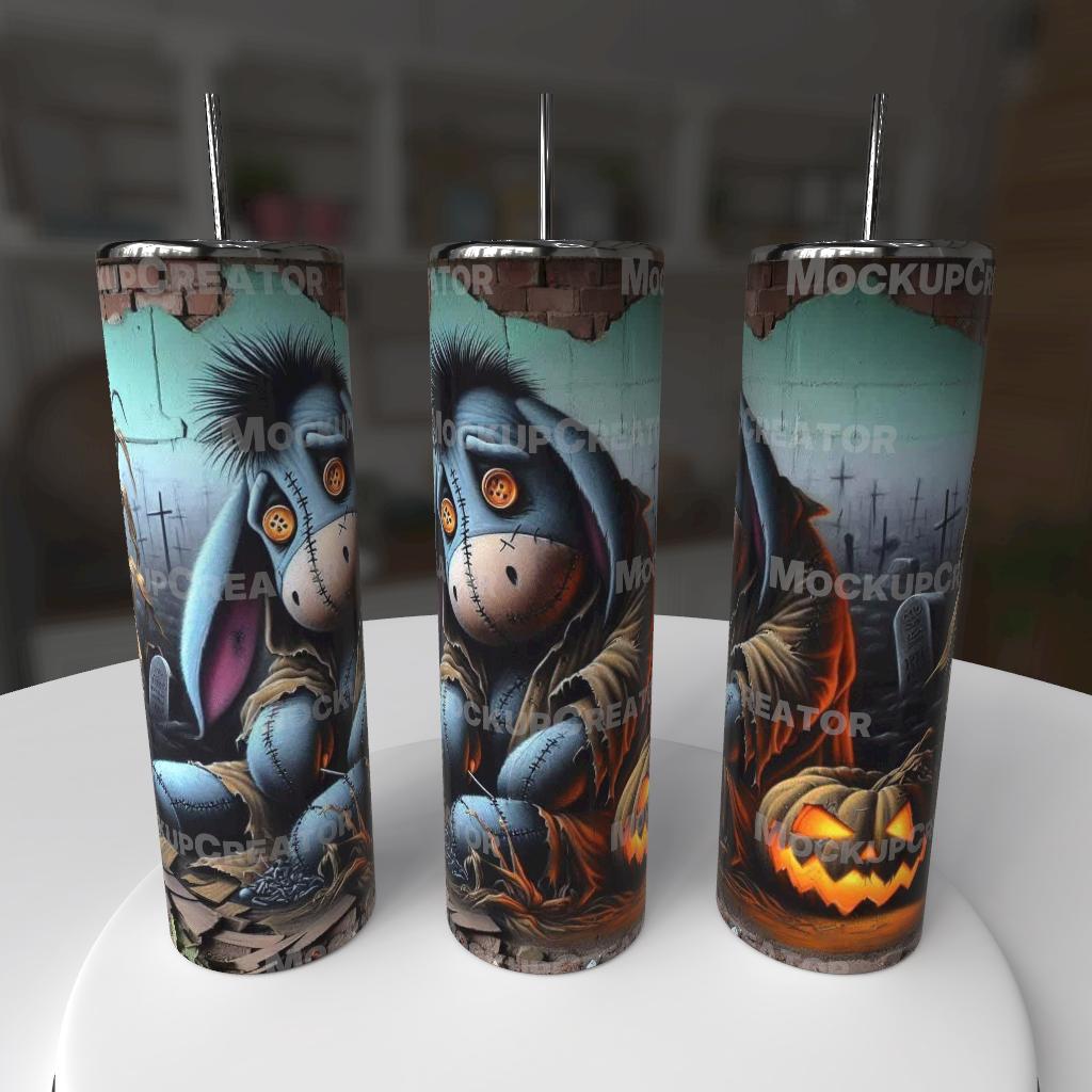 🪡 Stitched in Shadows – 20oz Halloween Tumbler 🪡