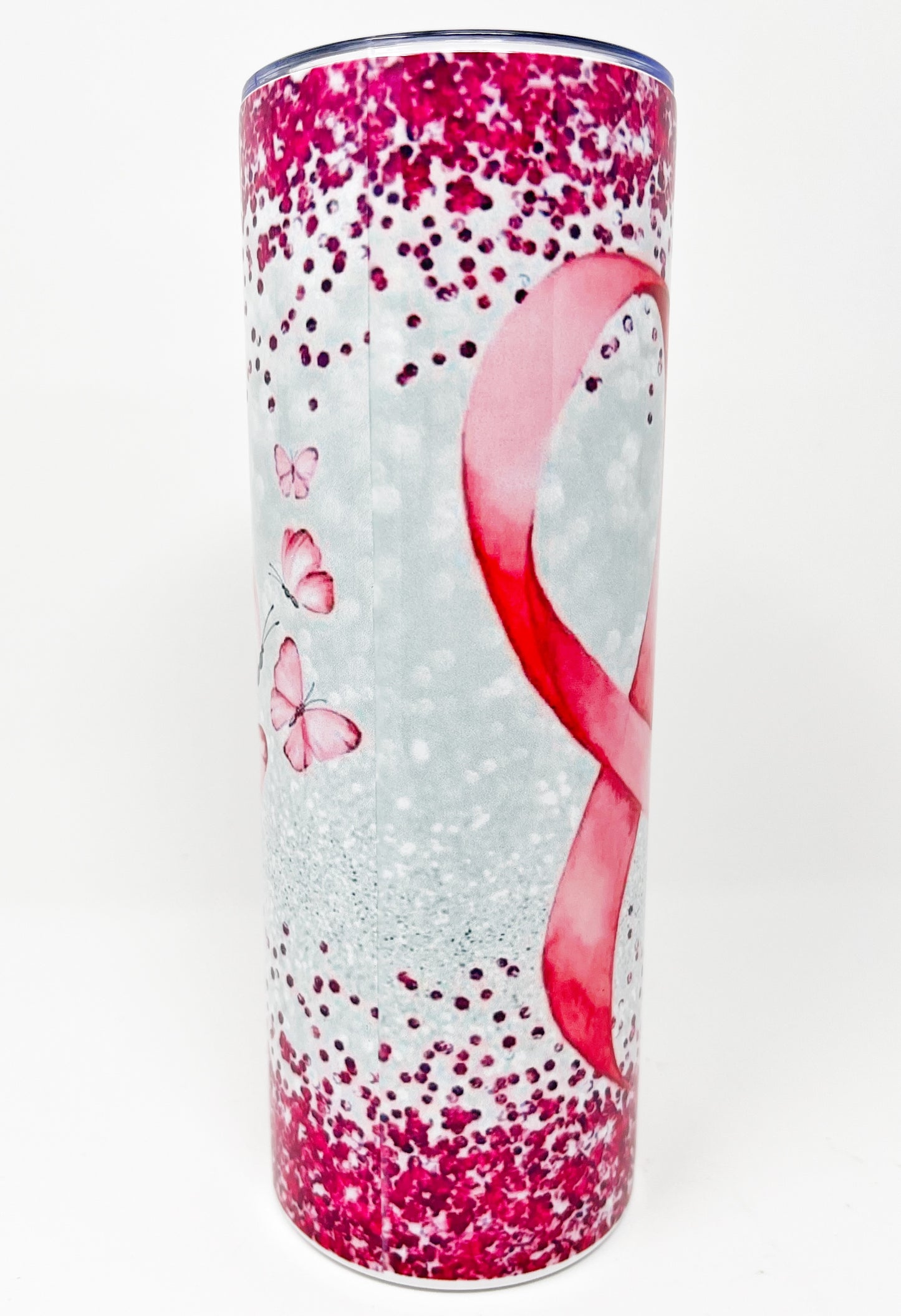 Stronger than the storm breast cancer awareness tumbler -20 oz.