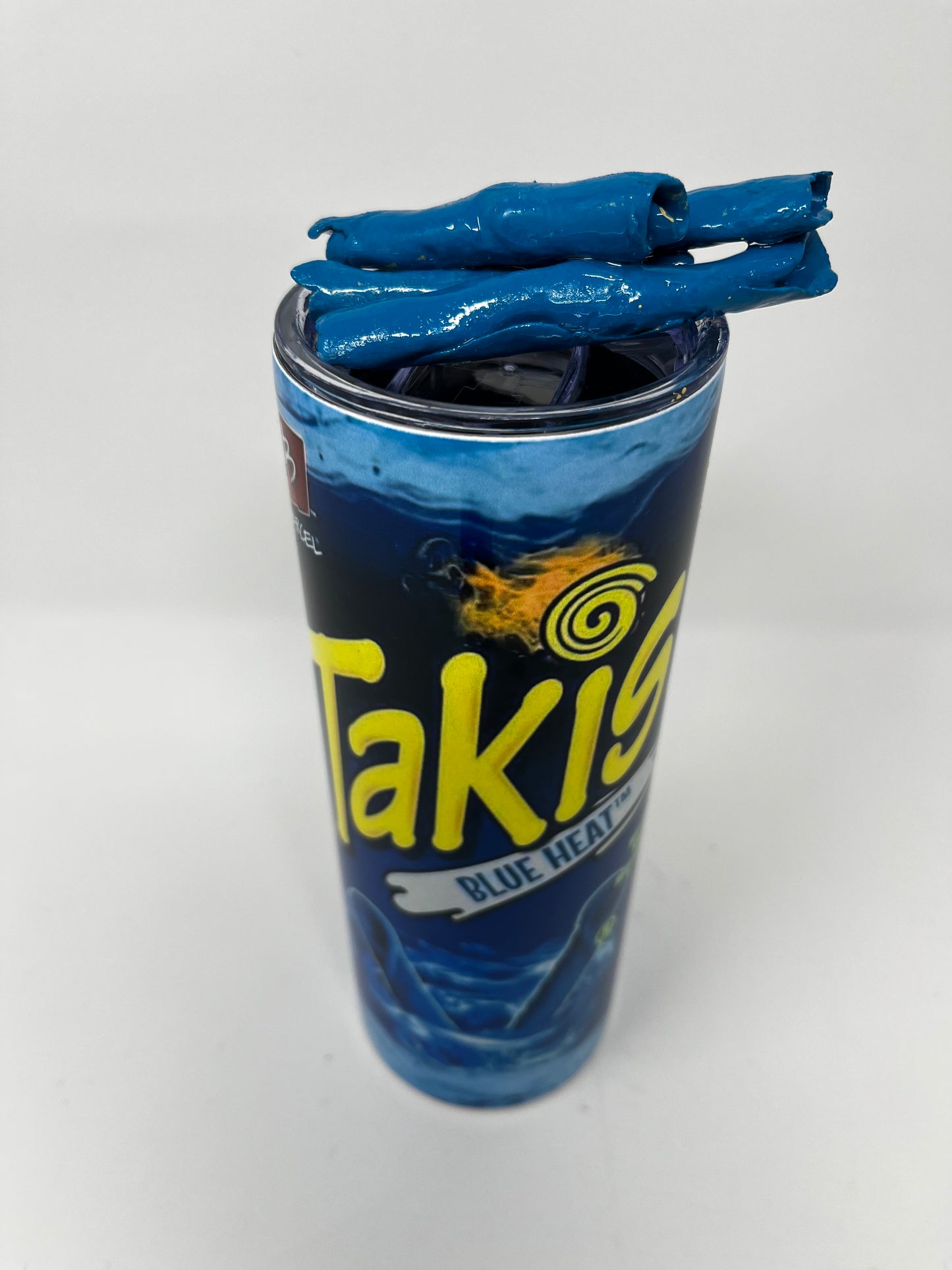 Blue Blaze Takis Fiesta tumbler with 3D Lid- 20 oz.