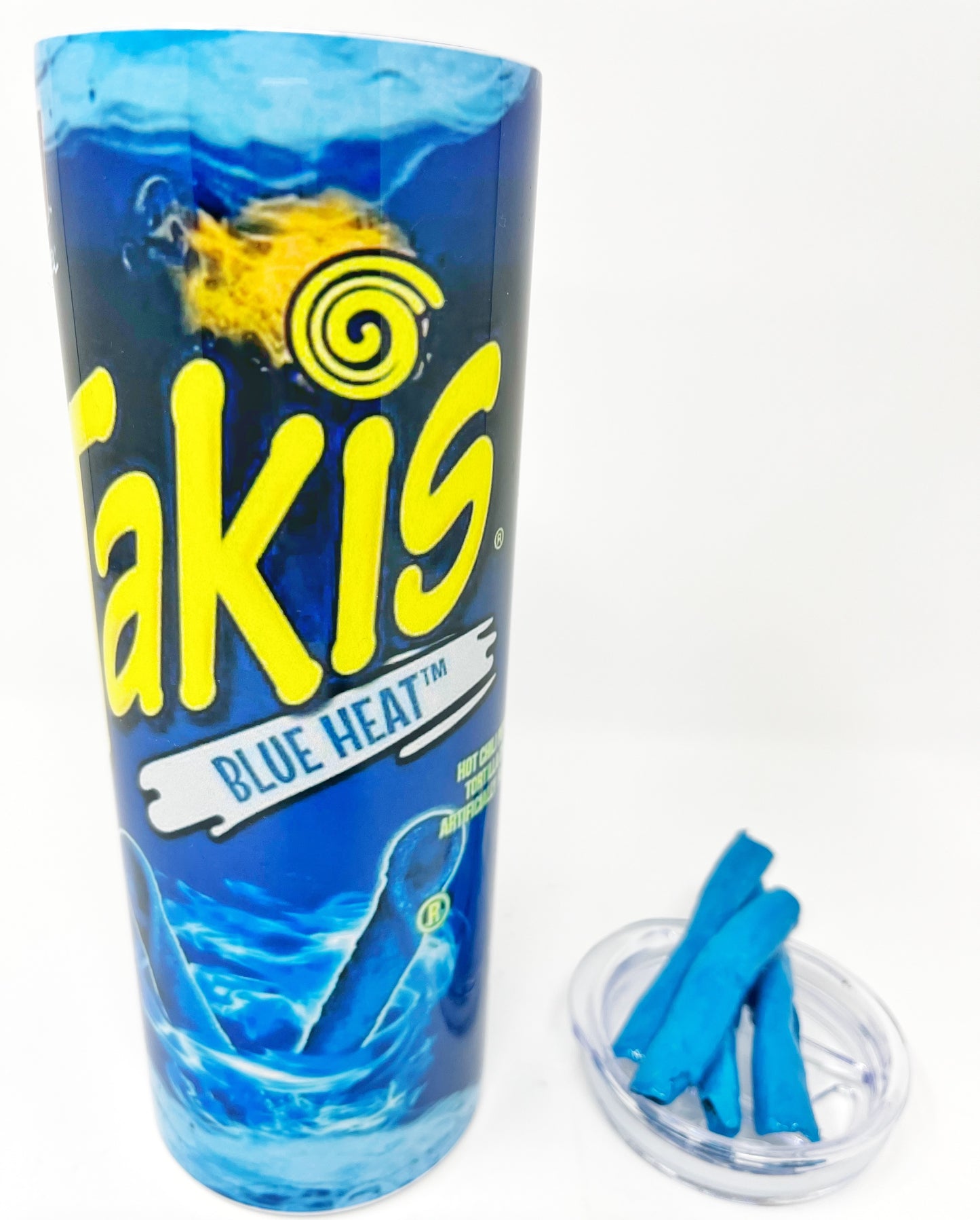 Blue Blaze Takis Fiesta tumbler with 3D Lid- 20 oz.