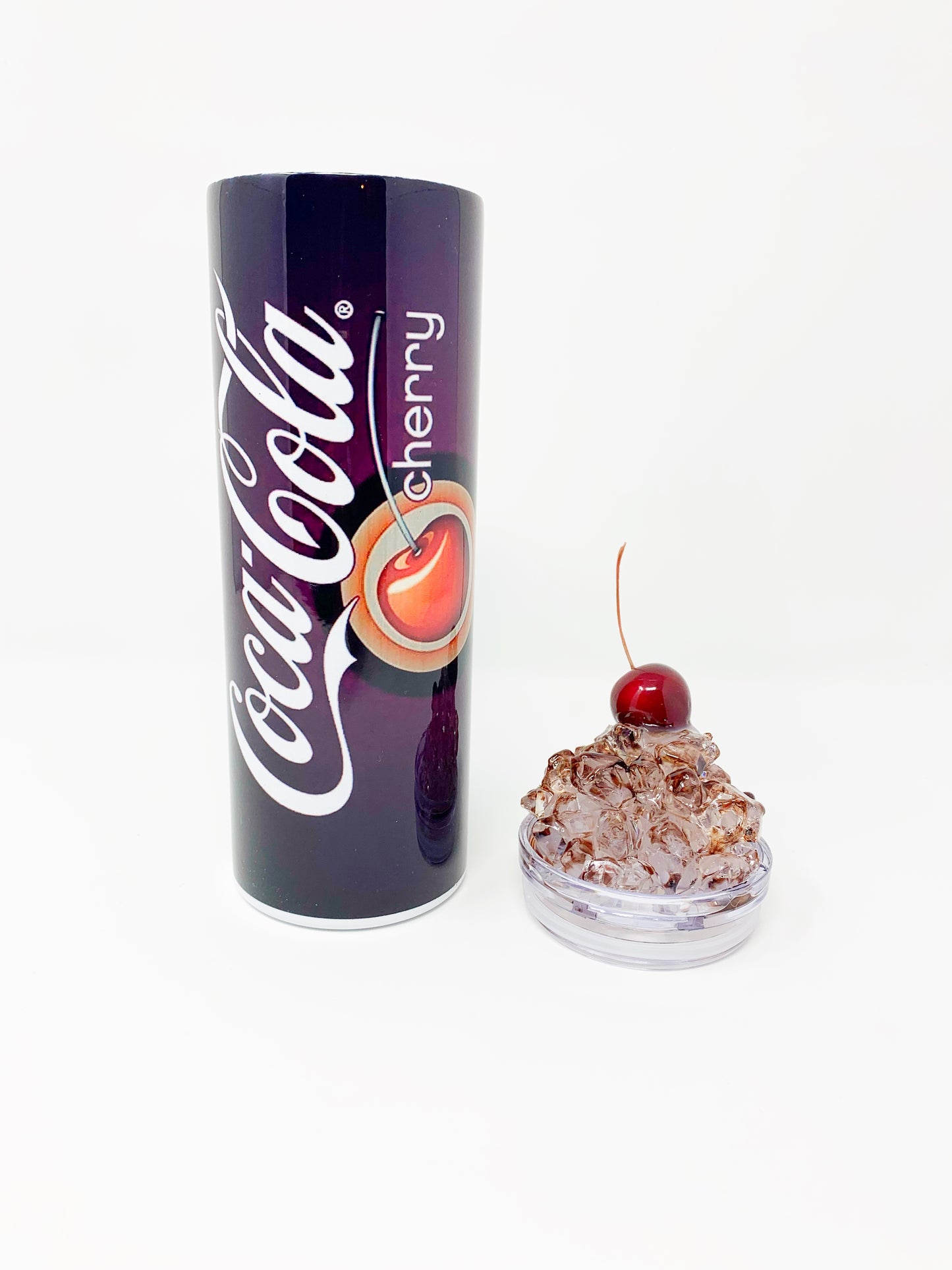 Cherry Coke tumbler w/3D Ice  Lid- 20 oz.