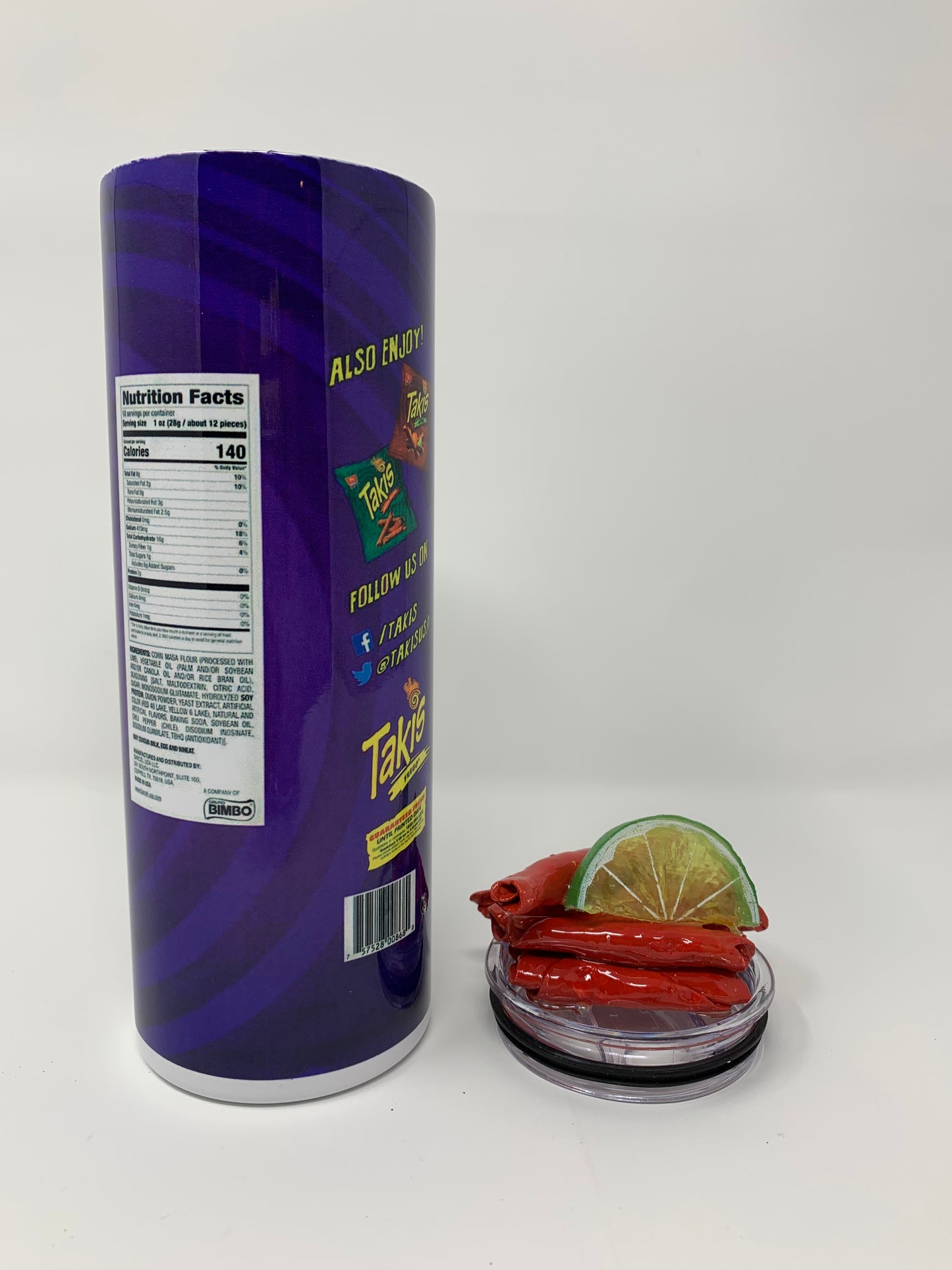 Takis Crunch tumbler with 3D Lid- 20 oz.