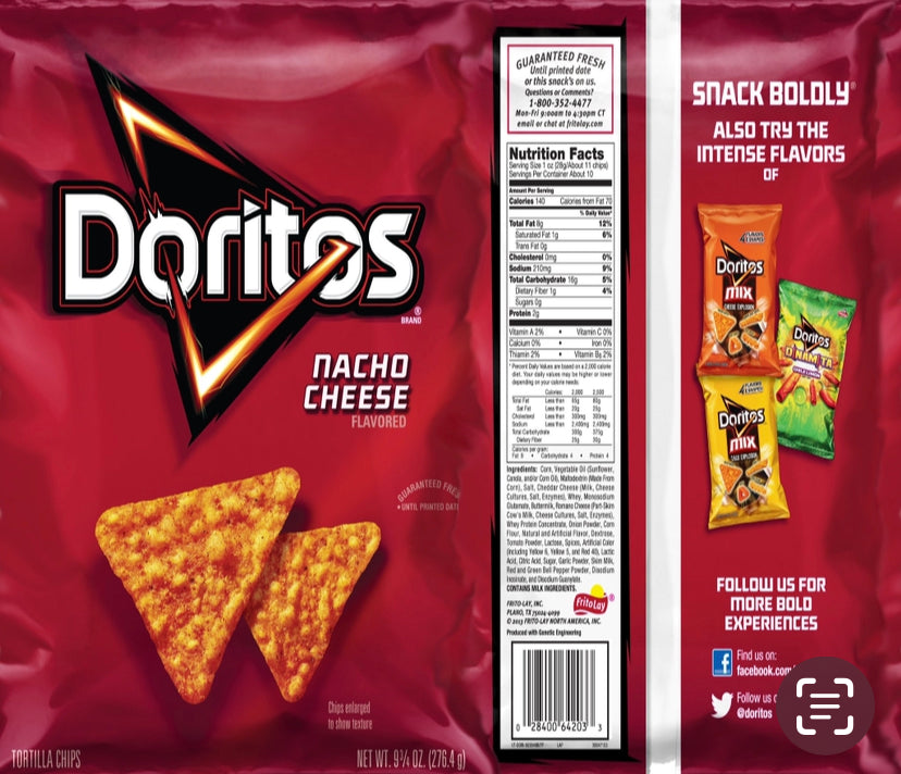 Doritos tumbler with 3D lid 20 oz.