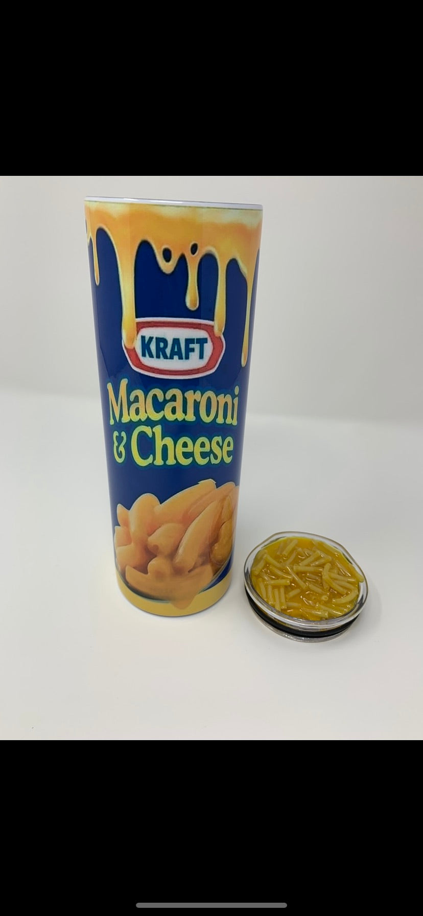 Mac n’ Cheese tumbler with 3D Lid- 20 oz.