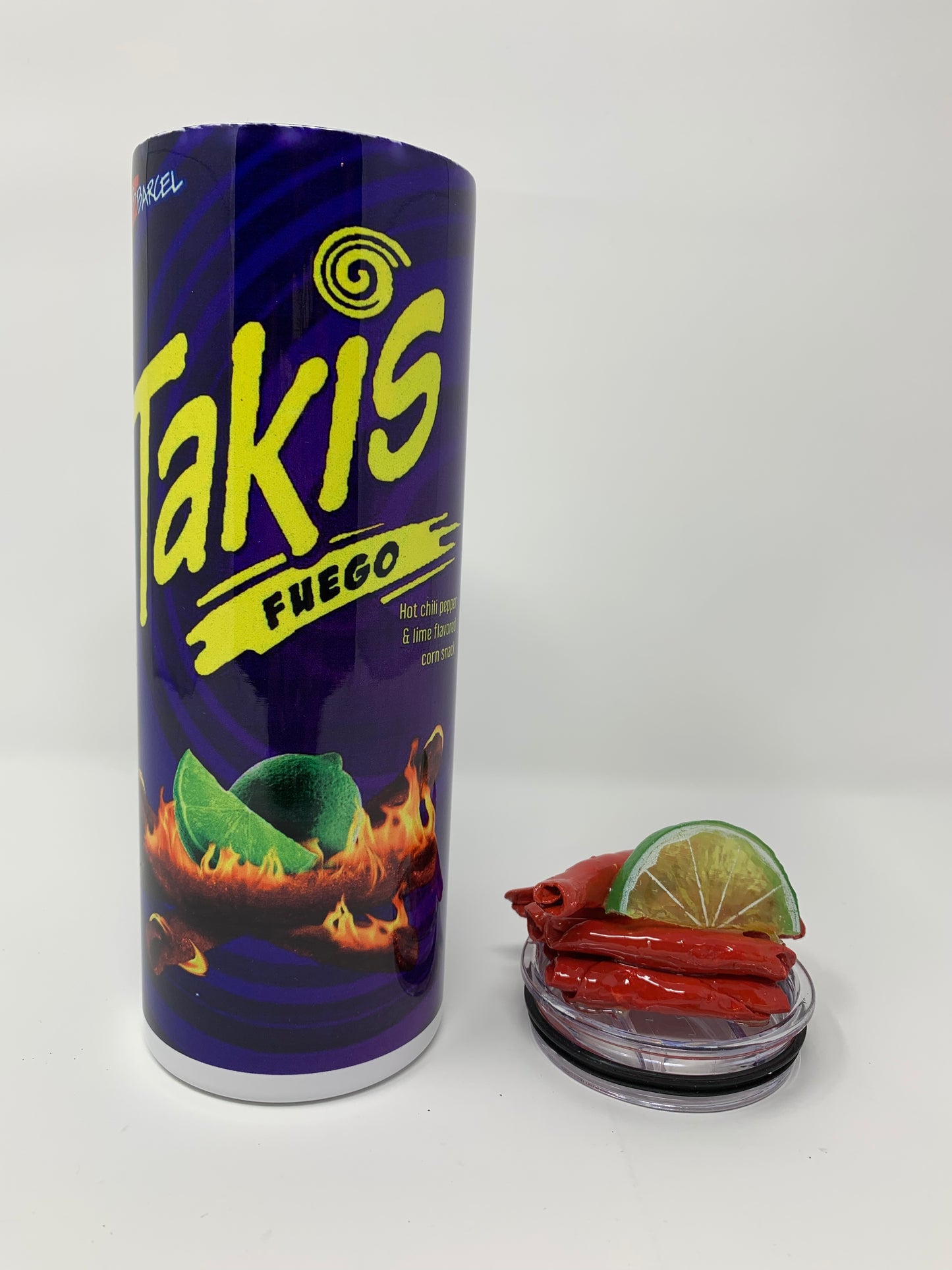 Takis Crunch tumbler with 3D Lid- 20 oz.