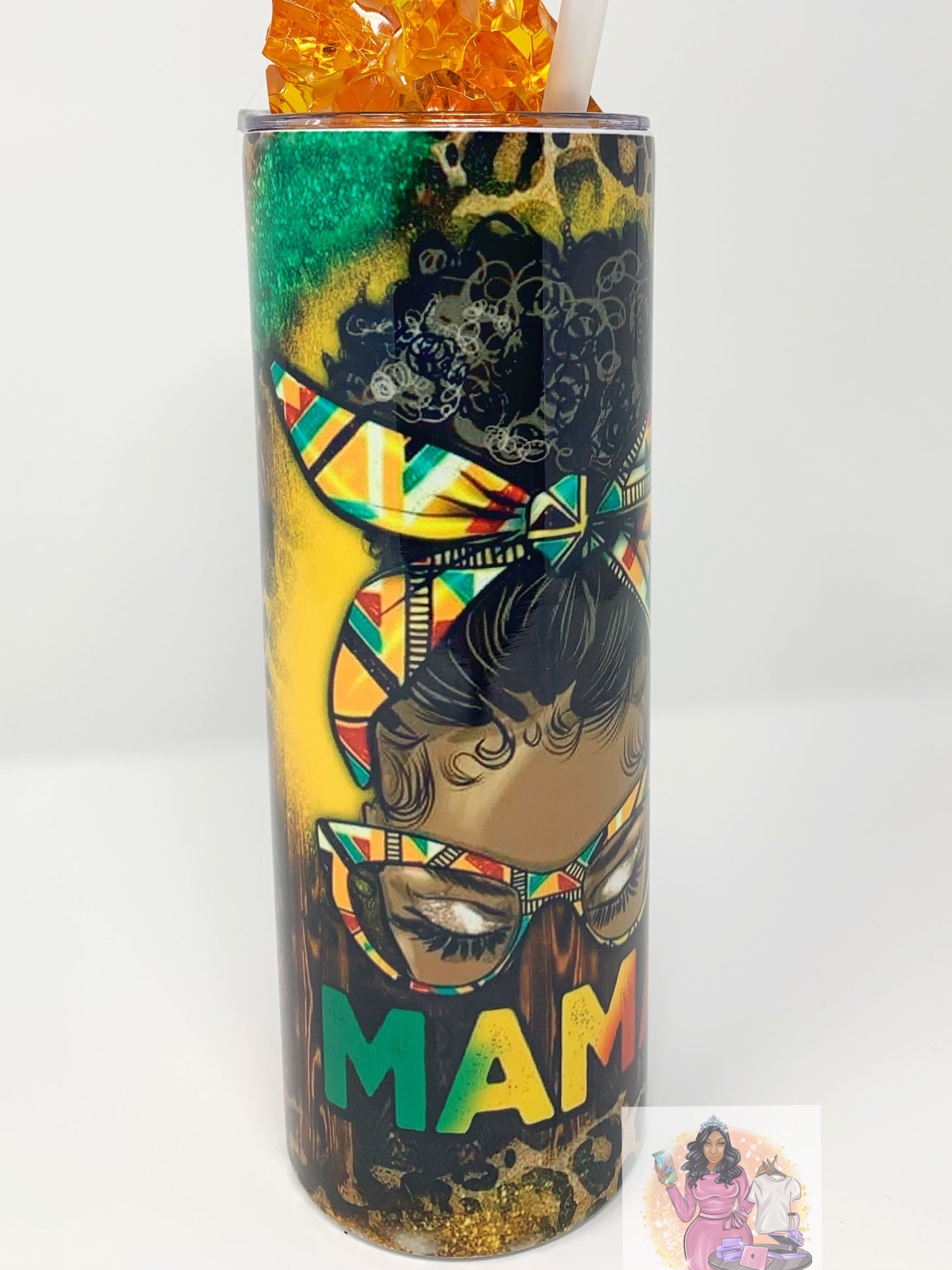 Mama tumbler with Ice Lid- 20 oz.